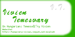 vivien temesvary business card